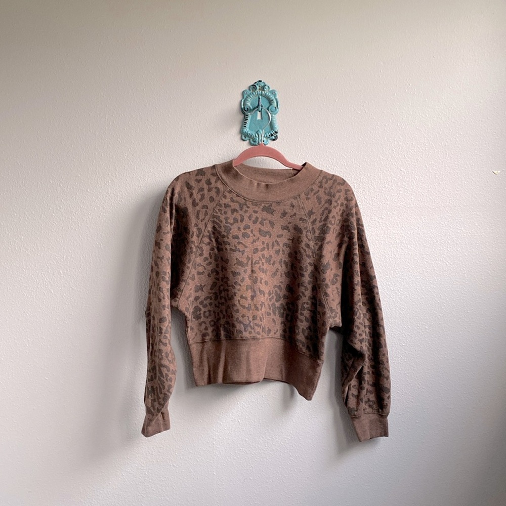 Ocean Drive cropped cheetah sweatshirt 🤎🖤